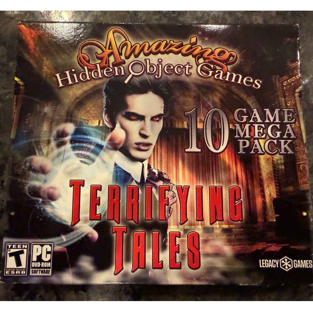 Amazing Hidden Object Games Terrifying Tales 10 Game Mega Pack PC DVD-ROM Legacy
